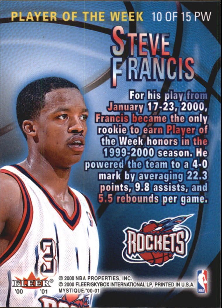 2000/2001 Fleer Mystique Basketball - Picture 207 of 211