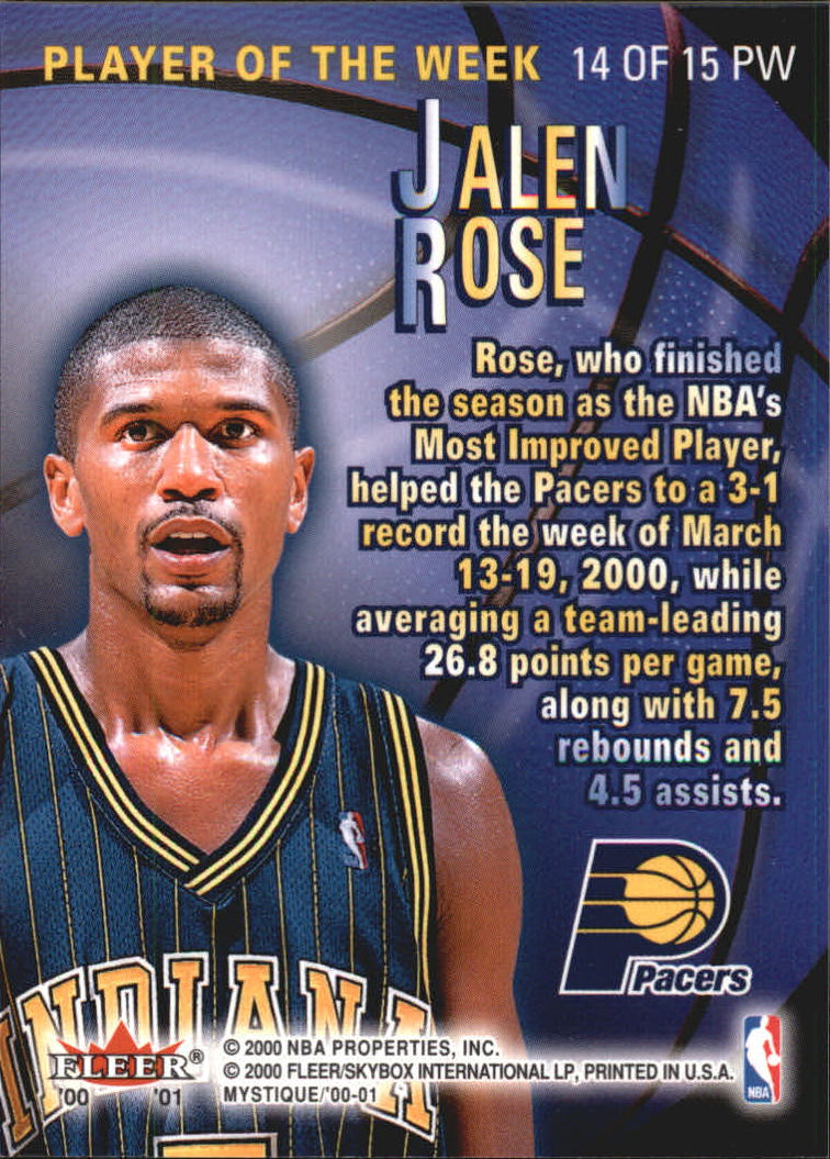 2000/2001 Fleer Mystique Basketball - Picture 209 of 211