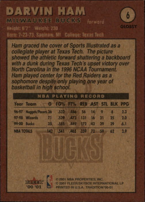 2000/2001 Fleer Glossy Basketball - Picture 9 of 217