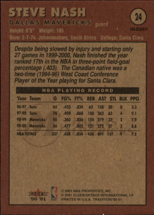 2000/2001 Fleer Glossy Basketball - Picture 27 of 217