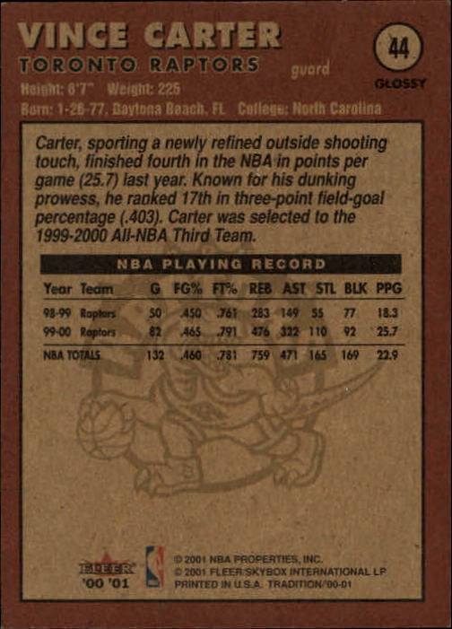 2000/2001 Fleer Glossy Basketball - Picture 41 of 217