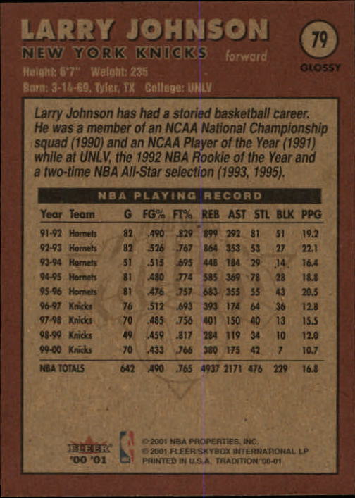 2000/2001 Fleer Glossy Basketball - Picture 83 of 217