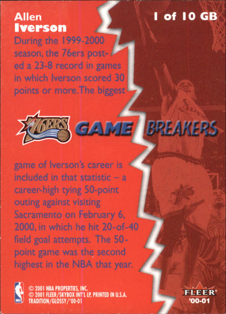 2000/2001 Fleer Glossy Basketball - Picture 207 of 217