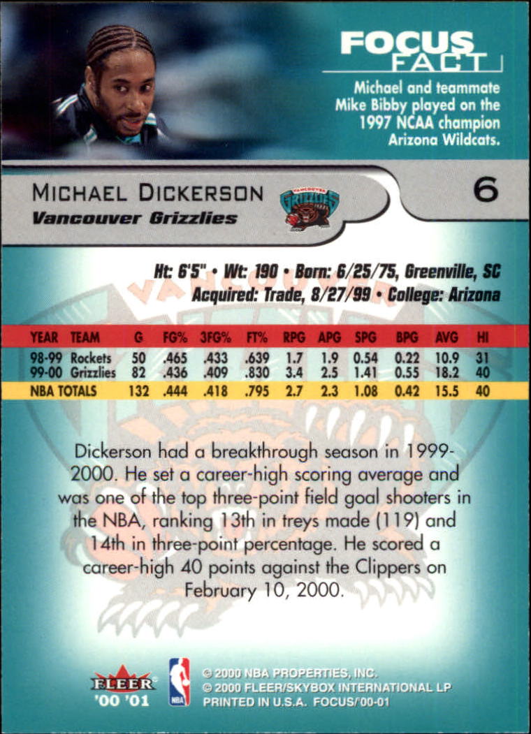 2000/2001 Focus (Fleer) Basketball - Picture 13 of 403