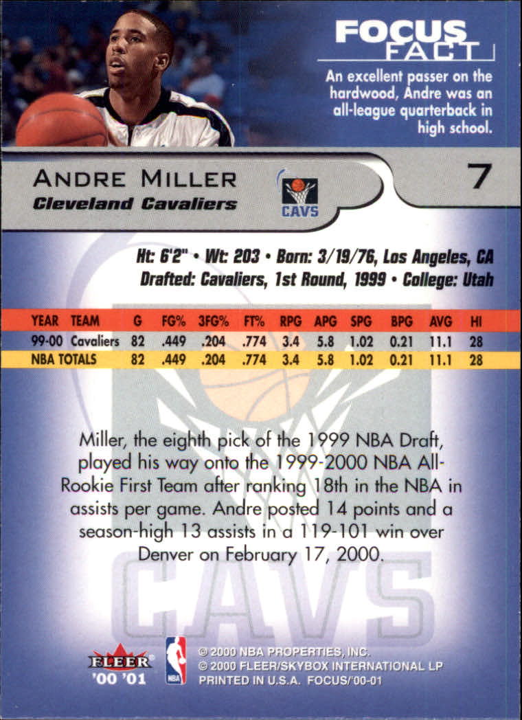 2000/2001 Focus (Fleer) Basketball - Picture 15 of 403