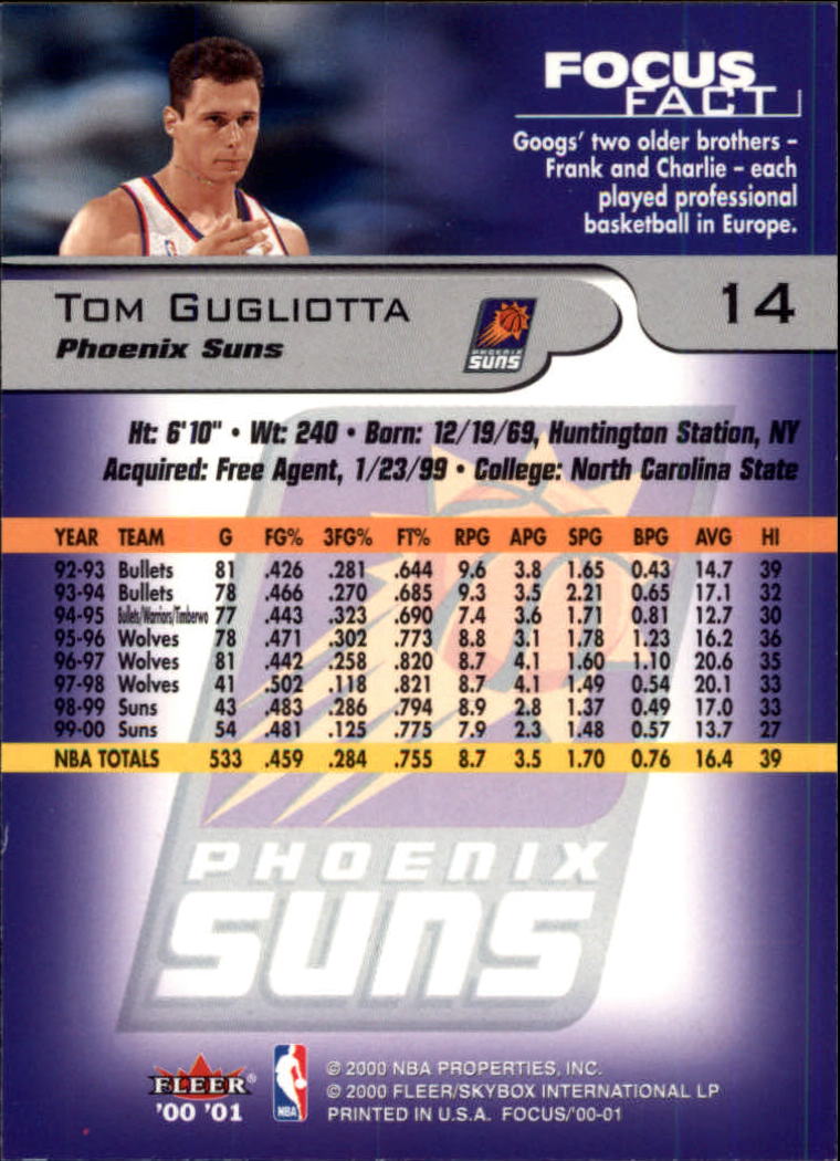 2000/2001 Focus (Fleer) Basketball - Picture 29 of 403