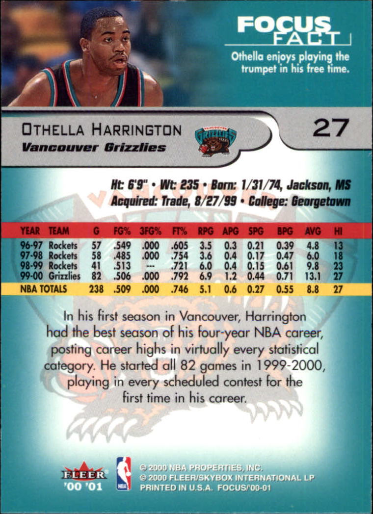 2000/2001 Focus (Fleer) Basketball - Picture 55 of 403
