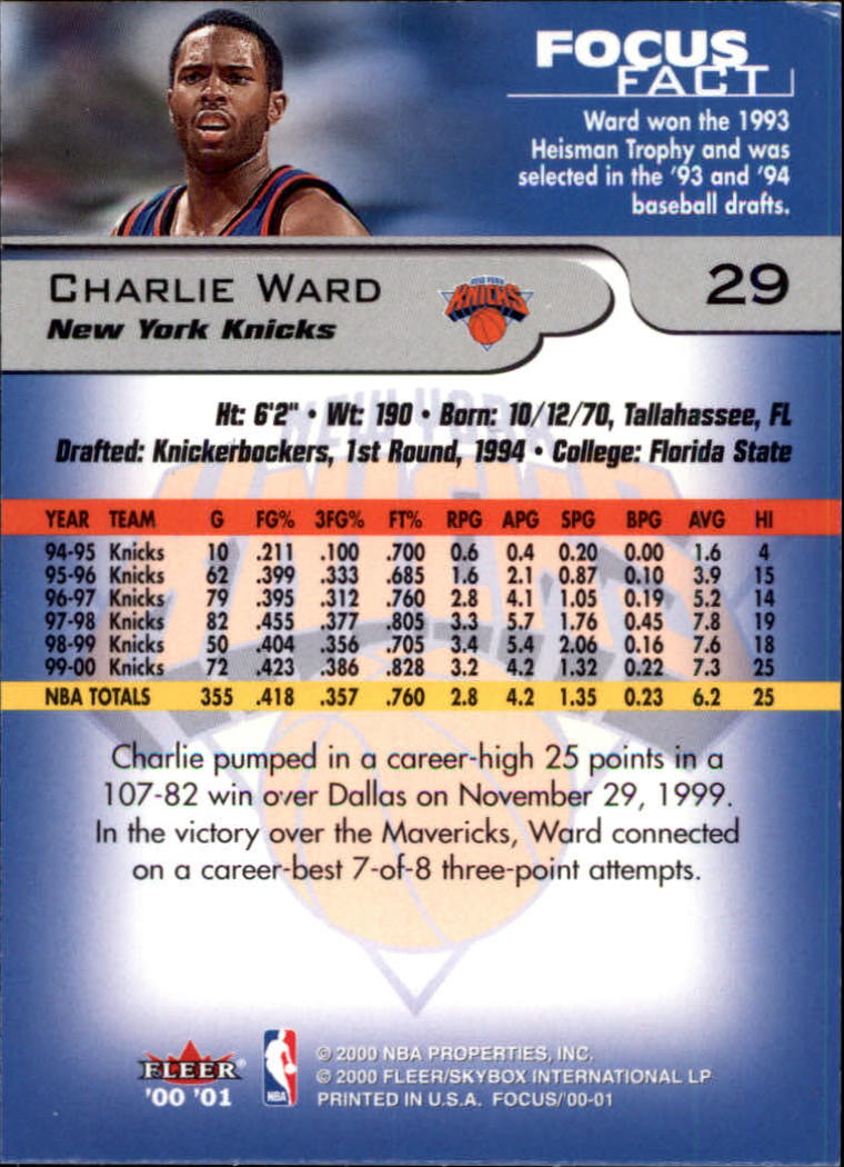 2000/2001 Focus (Fleer) Basketball - Picture 59 of 403