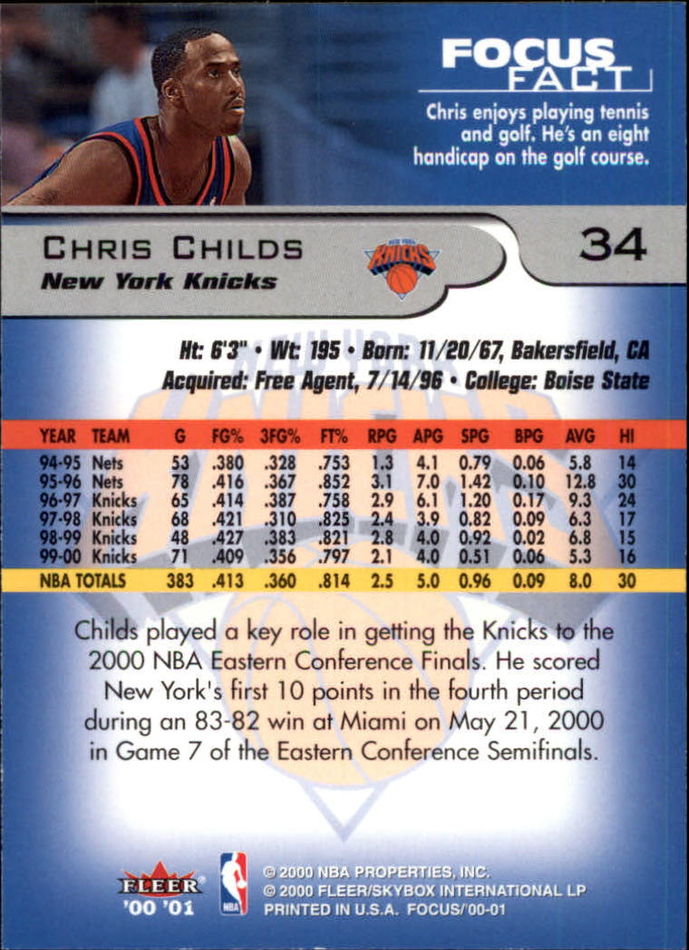 2000/2001 Focus (Fleer) Basketball - Picture 69 of 403