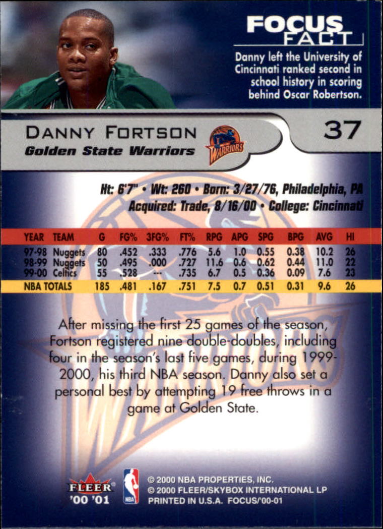 2000/2001 Focus (Fleer) Basketball - Picture 75 of 403