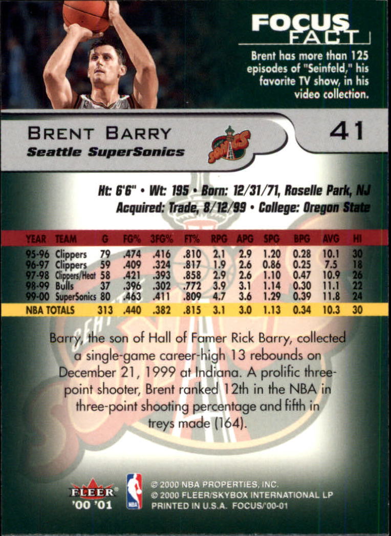 2000/2001 Focus (Fleer) Basketball - Picture 83 of 403