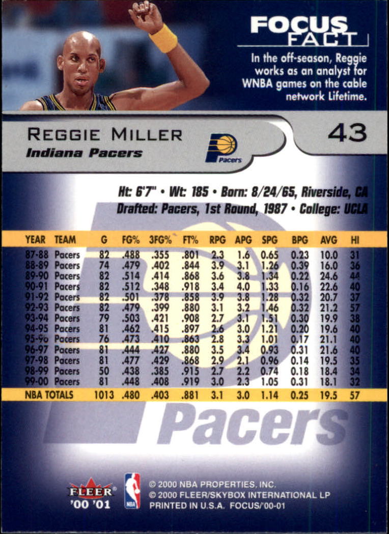 2000/2001 Focus (Fleer) Basketball - Picture 87 of 403