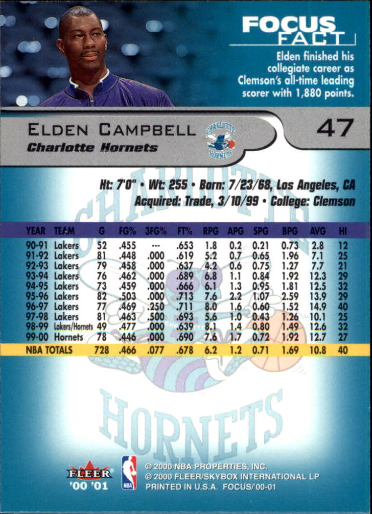 2000/2001 Focus (Fleer) Basketball - Picture 95 of 403