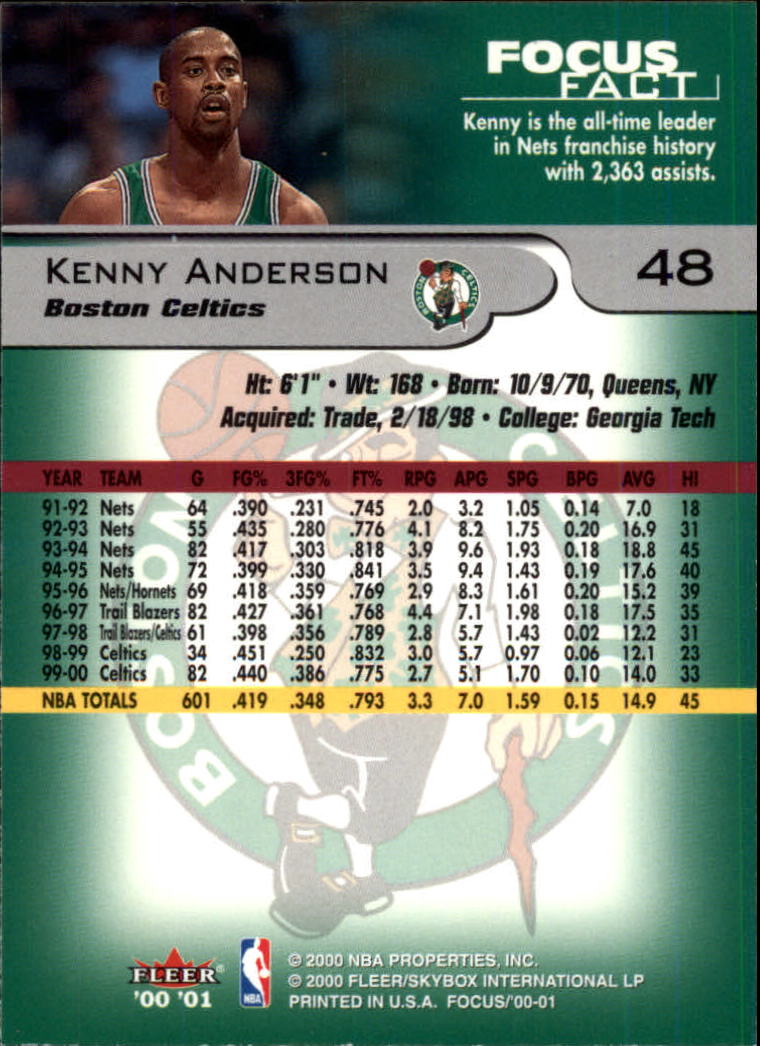 2000/2001 Focus (Fleer) Basketball - Picture 97 of 403
