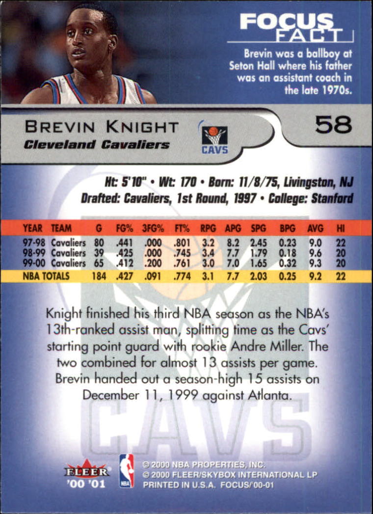 2000/2001 Focus (Fleer) Basketball - Picture 117 of 403
