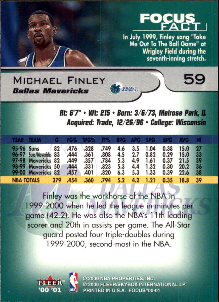 2000/2001 Focus (Fleer) Basketball - Picture 119 of 403
