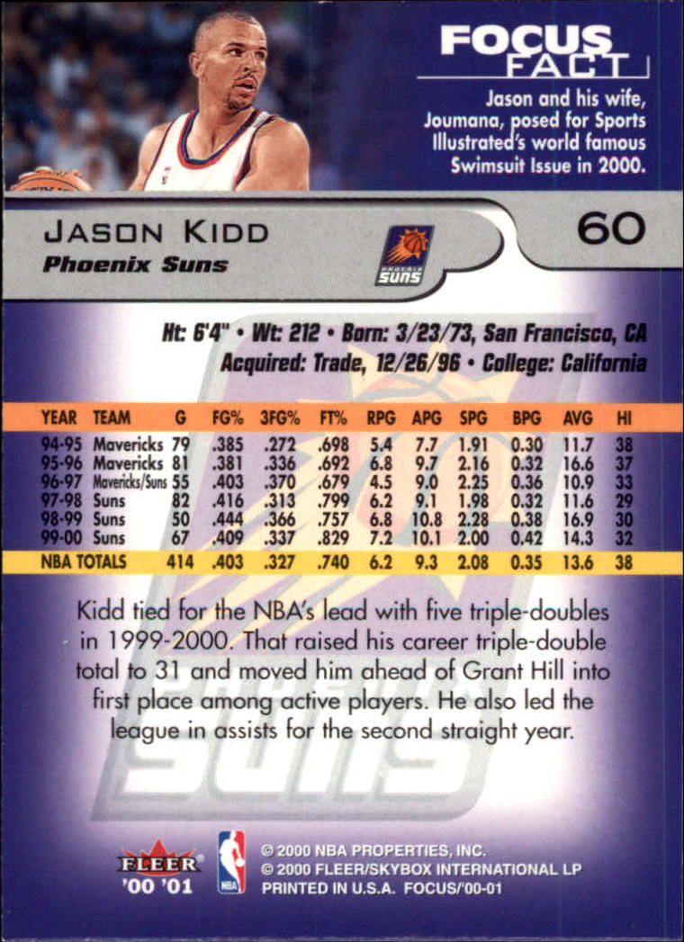 2000/2001 Focus (Fleer) Basketball - Picture 121 of 403