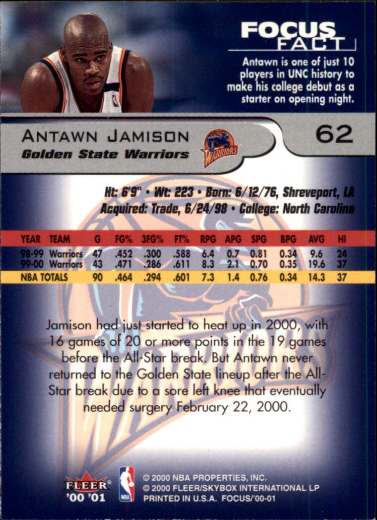 2000/2001 Focus (Fleer) Basketball - Picture 125 of 403