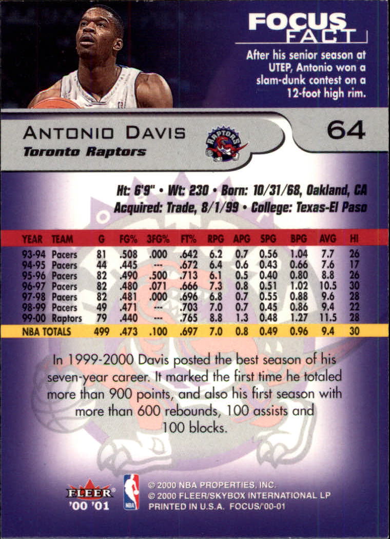 2000/2001 Focus (Fleer) Basketball - Picture 129 of 403