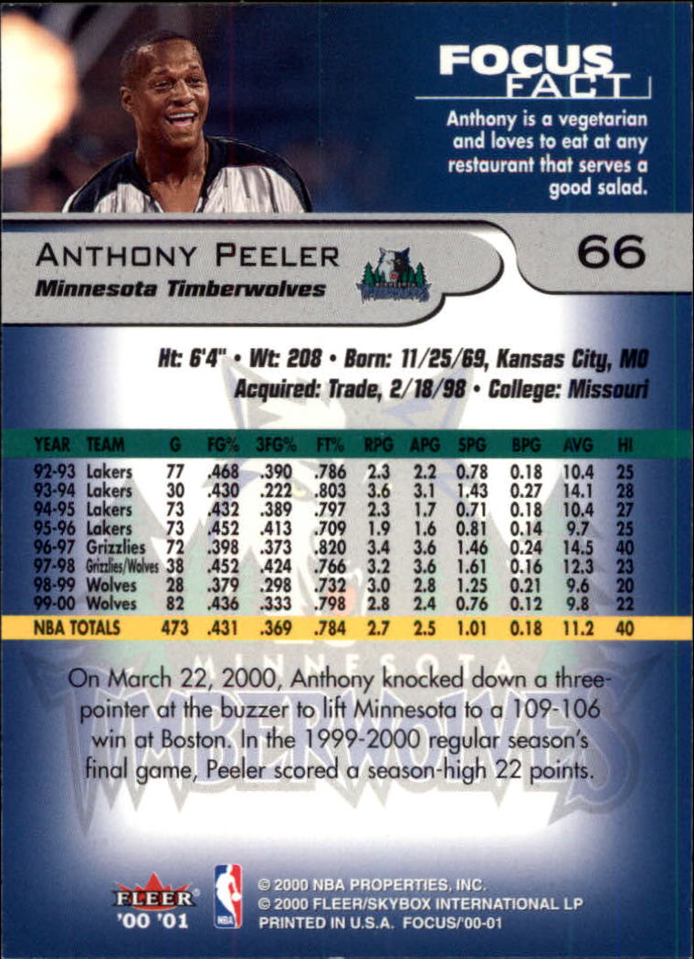 2000/2001 Focus (Fleer) Basketball - Picture 133 of 403