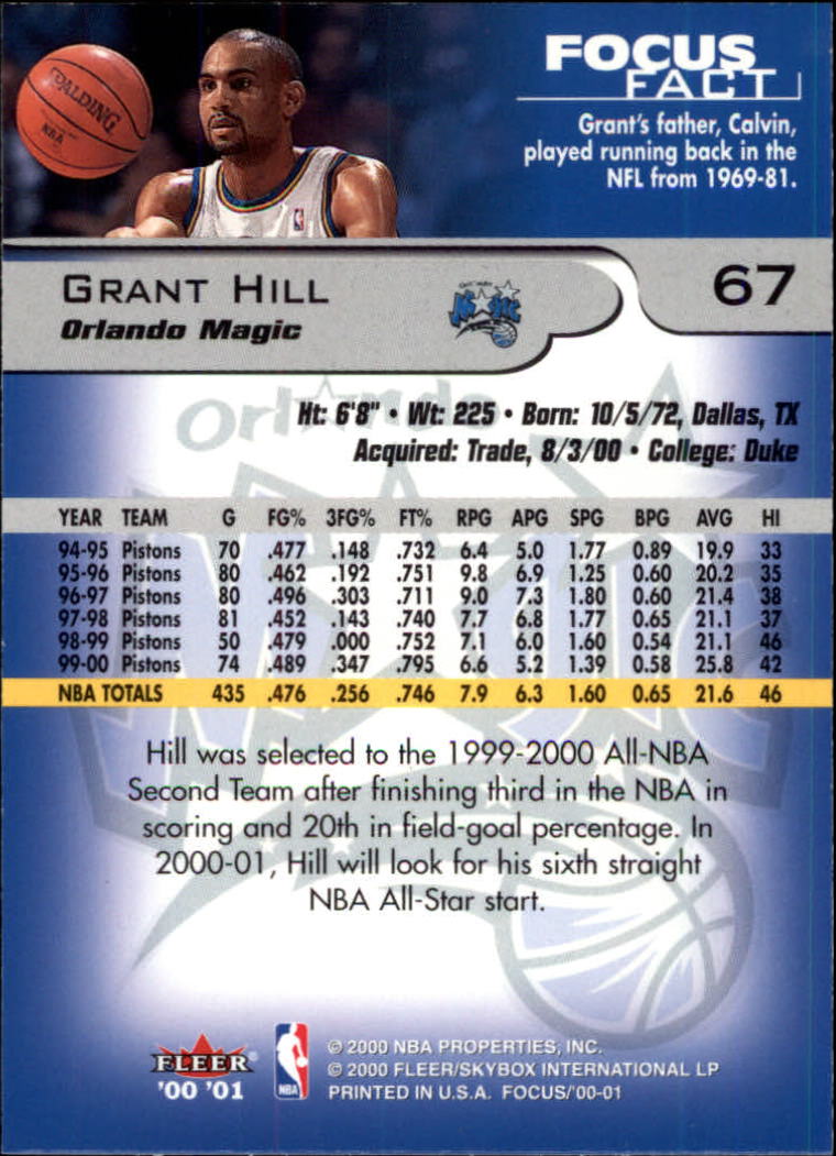 2000/2001 Focus (Fleer) Basketball - Picture 135 of 403