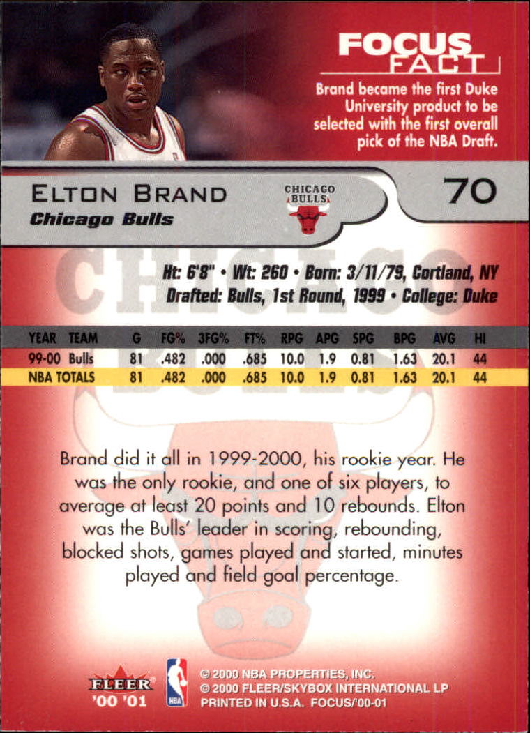 2000/2001 Focus (Fleer) Basketball - Picture 141 of 403