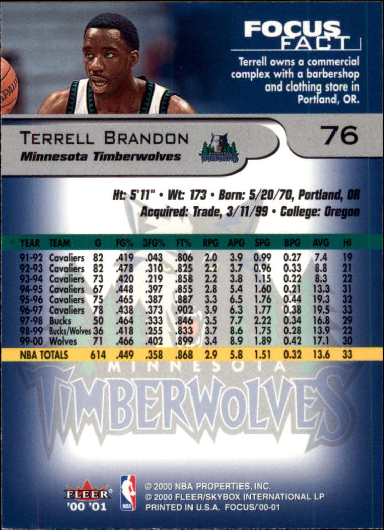 2000/2001 Focus (Fleer) Basketball - Picture 153 of 403