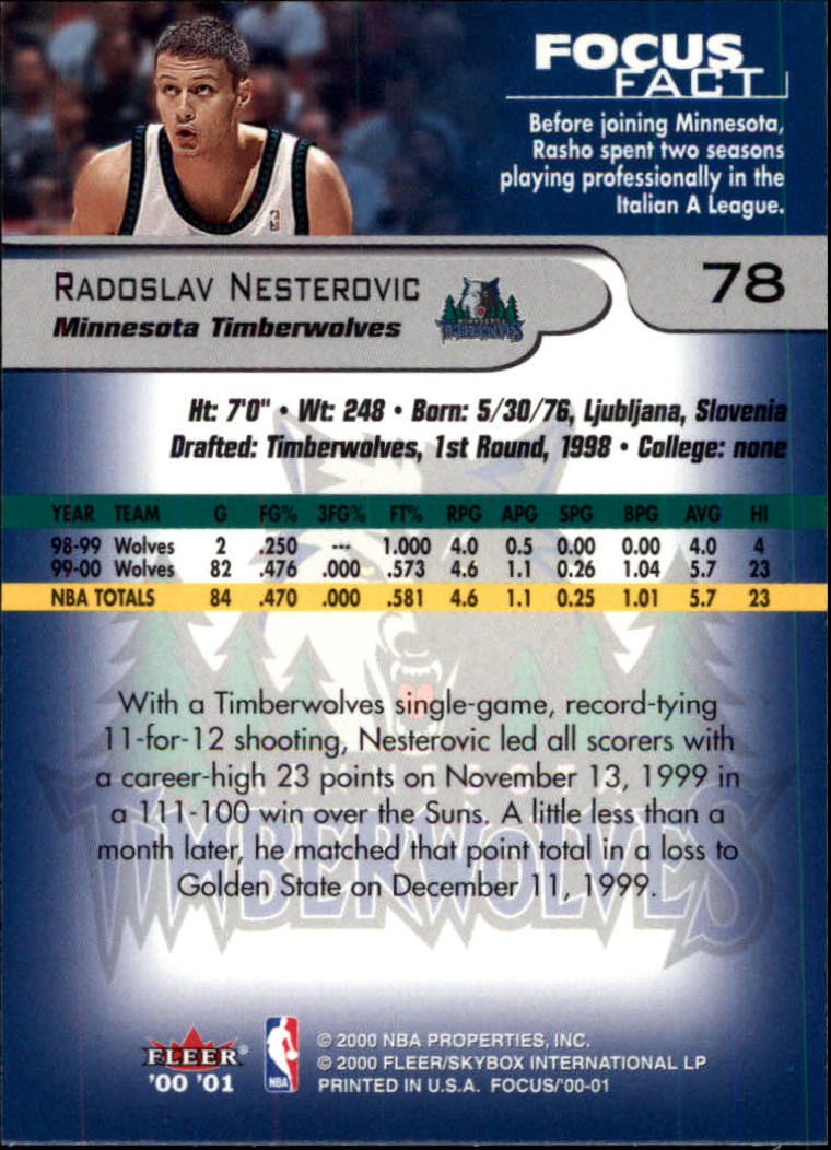 2000/2001 Focus (Fleer) Basketball - Picture 157 of 403