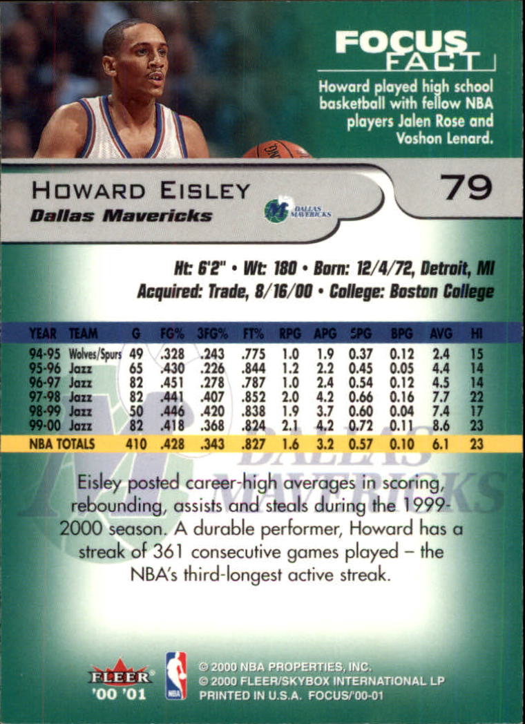2000/2001 Focus (Fleer) Basketball - Picture 159 of 403