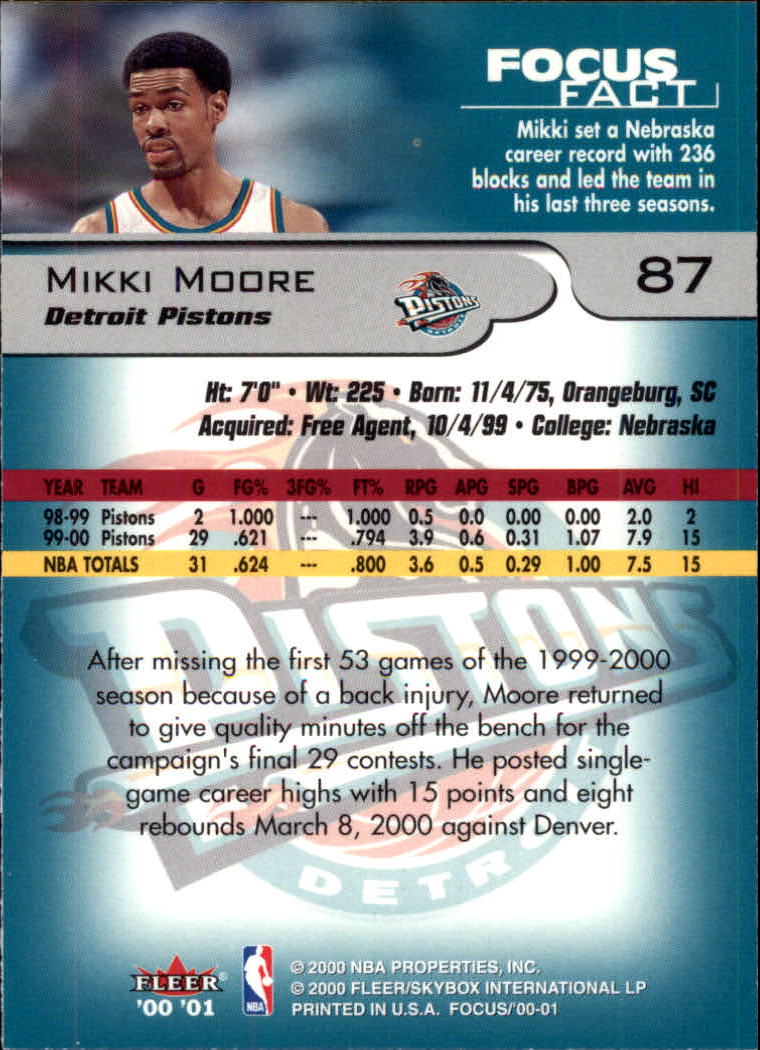 2000/2001 Focus (Fleer) Basketball - Picture 175 of 403