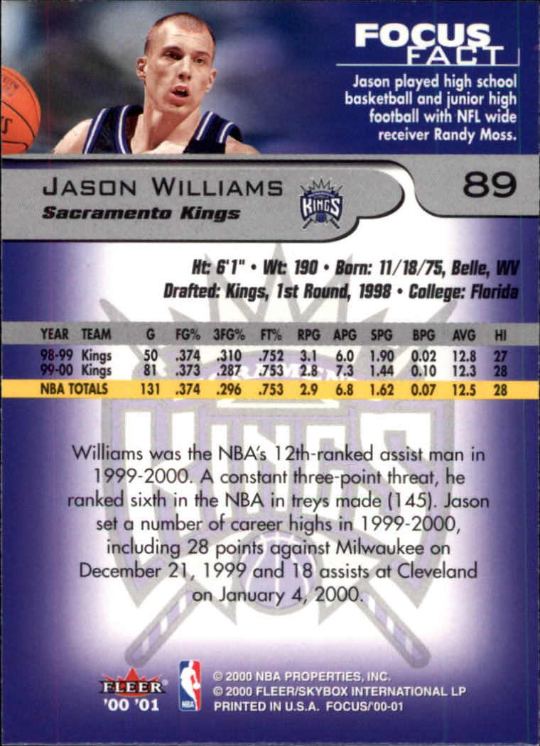 2000/2001 Focus (Fleer) Basketball - Picture 179 of 403
