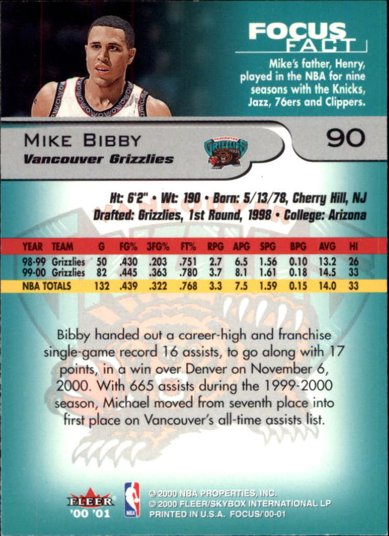 2000/2001 Focus (Fleer) Basketball - Picture 181 of 403