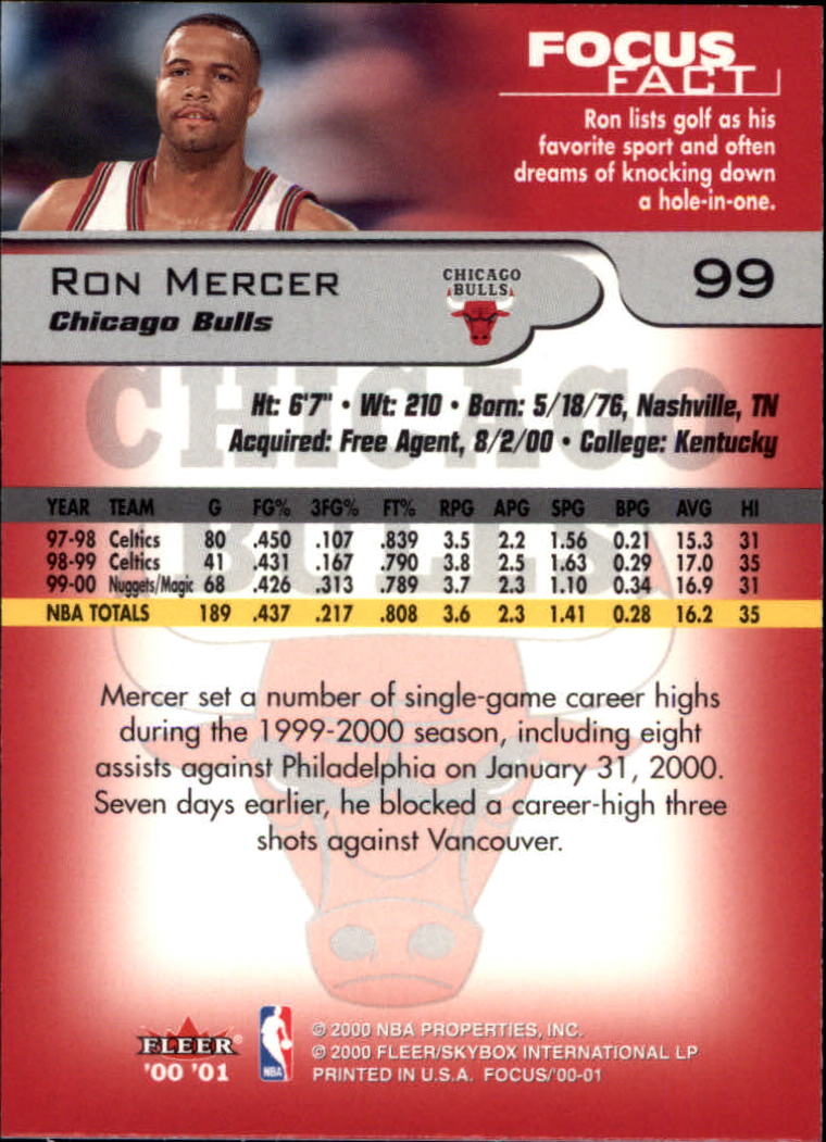 2000/2001 Focus (Fleer) Basketball - Picture 199 of 403