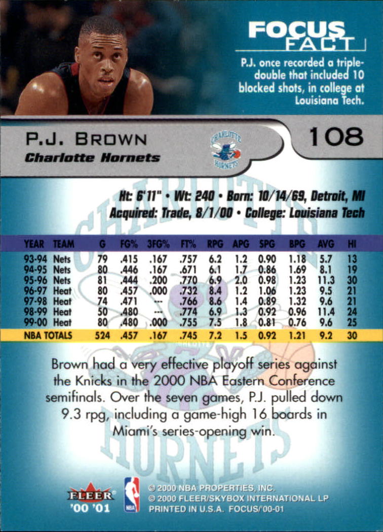 2000/2001 Focus (Fleer) Basketball - Picture 217 of 403