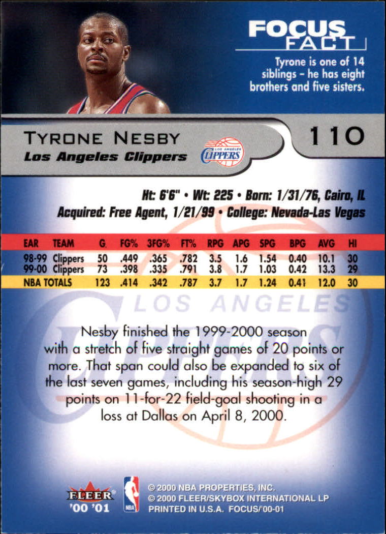 2000/2001 Focus (Fleer) Basketball - Picture 221 of 403