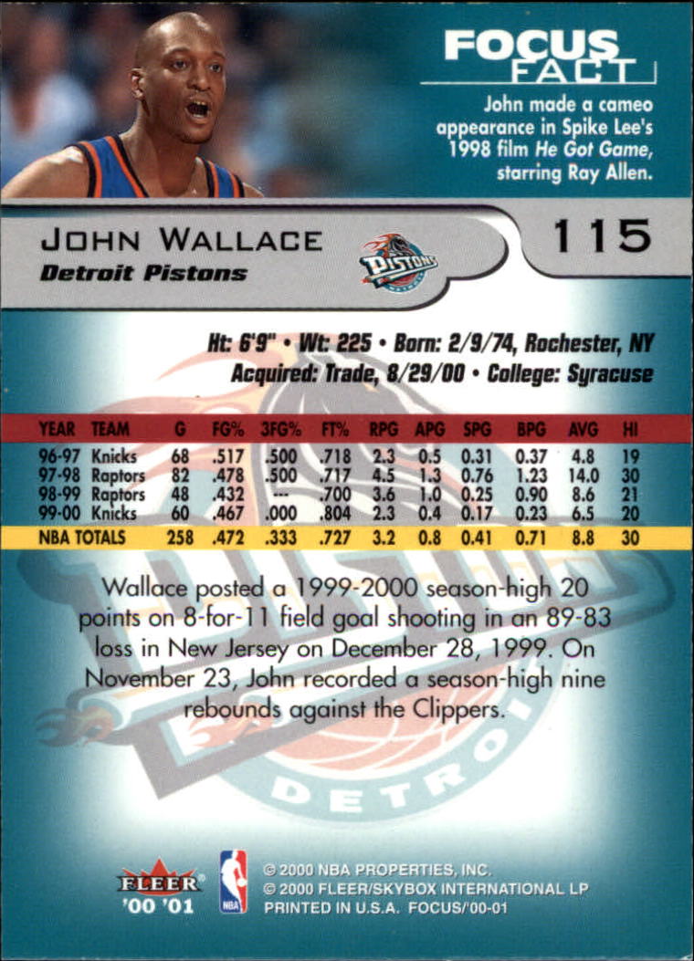 2000/2001 Focus (Fleer) Basketball - Picture 231 of 403