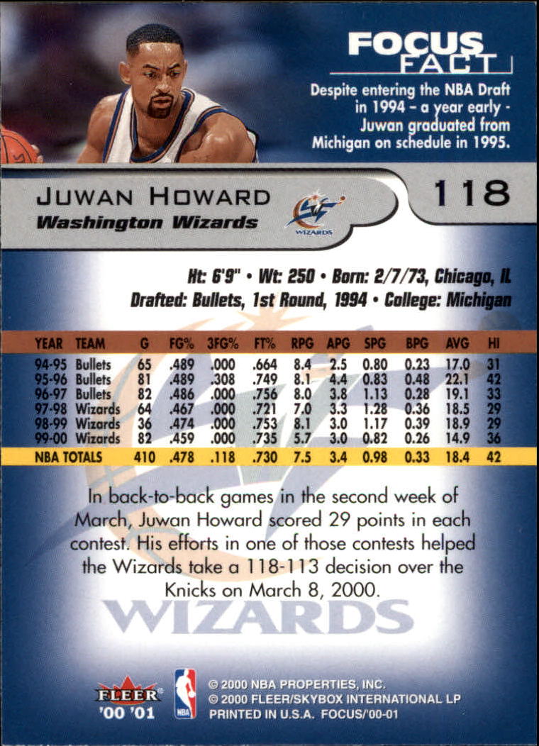 2000/2001 Focus (Fleer) Basketball - Picture 237 of 403