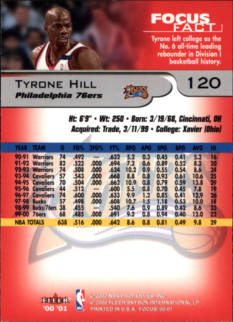 2000/2001 Focus (Fleer) Basketball - Picture 241 of 403