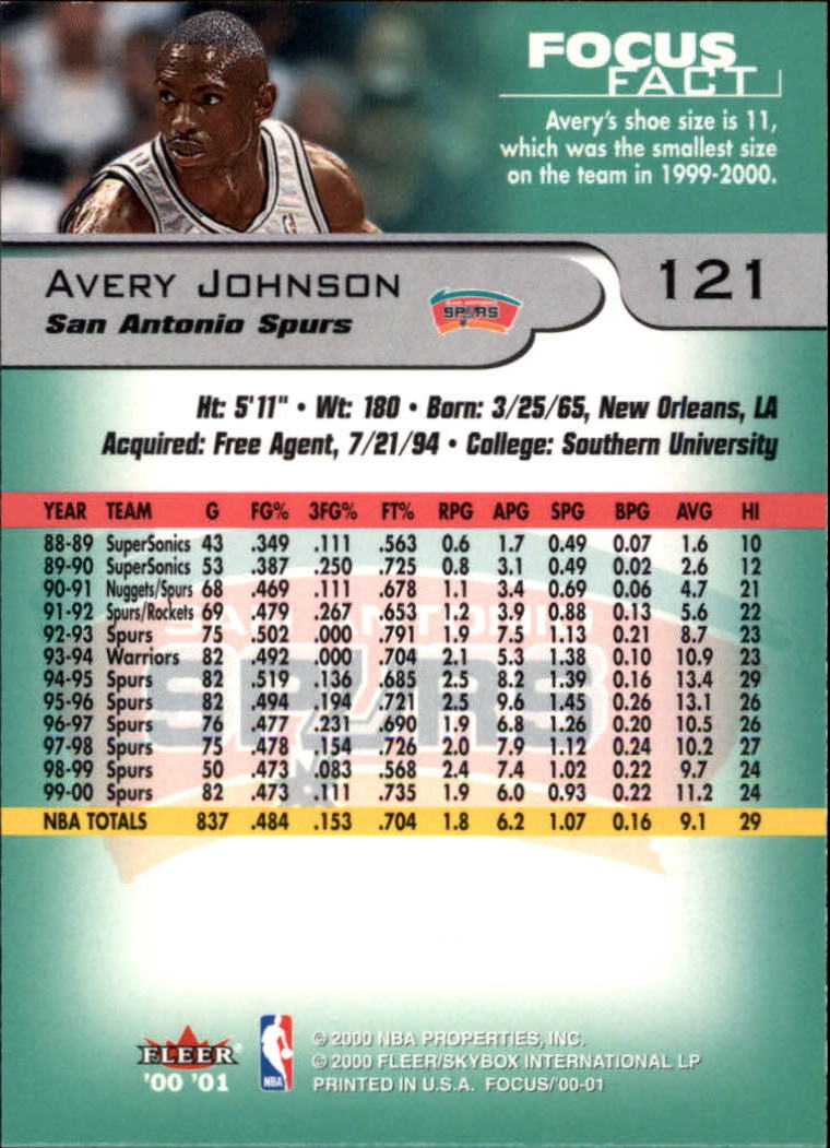 2000/2001 Focus (Fleer) Basketball - Picture 243 of 403