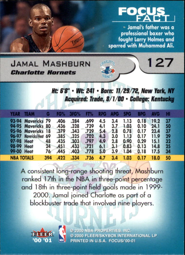 2000/2001 Focus (Fleer) Basketball - Picture 255 of 403
