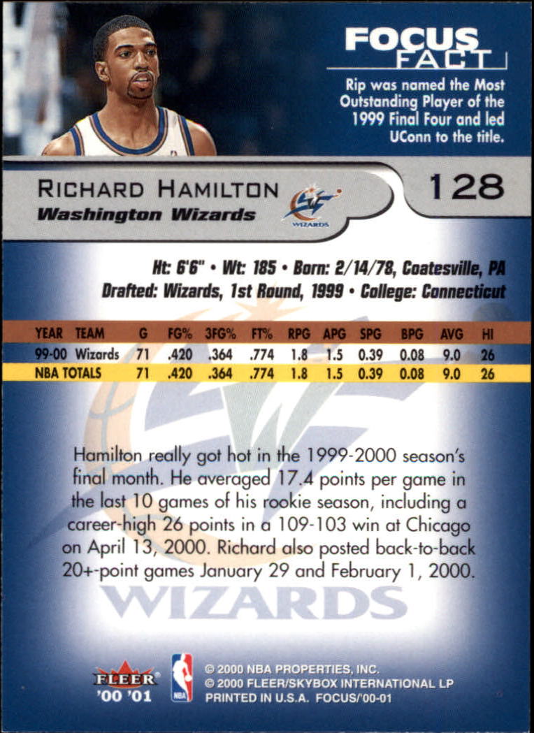 2000/2001 Focus (Fleer) Basketball - Picture 257 of 403