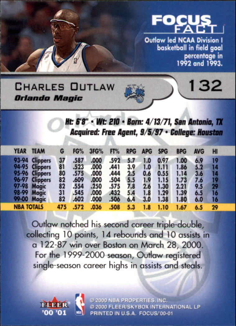 2000/2001 Focus (Fleer) Basketball - Picture 265 of 403