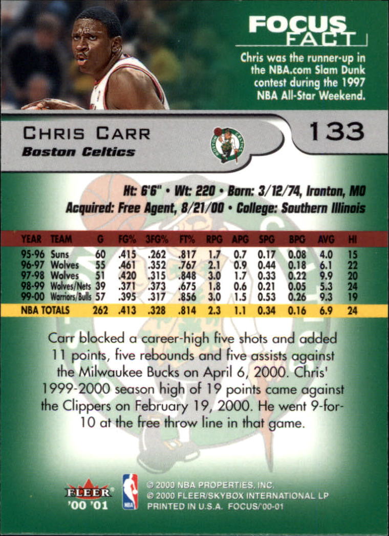 2000/2001 Focus (Fleer) Basketball - Picture 267 of 403
