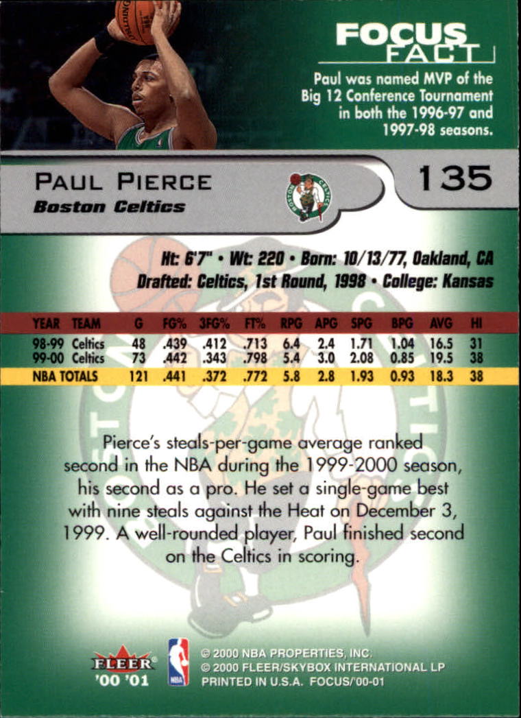 2000/2001 Focus (Fleer) Basketball - Picture 271 of 403