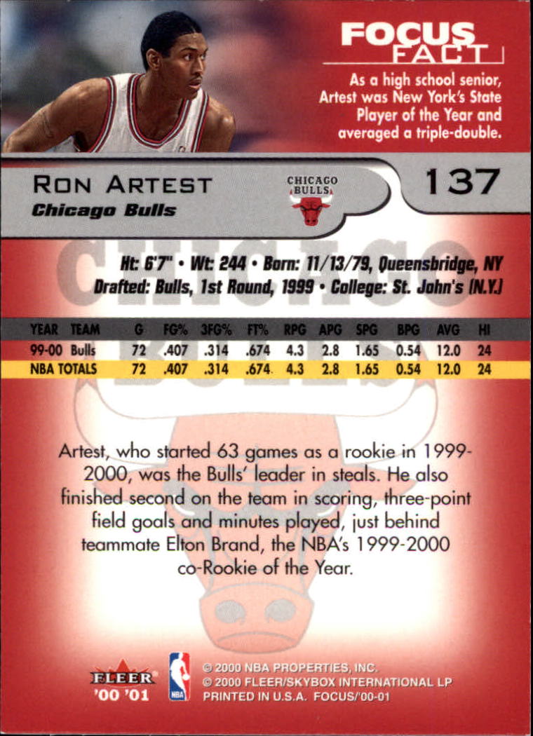 2000/2001 Focus (Fleer) Basketball - Picture 275 of 403