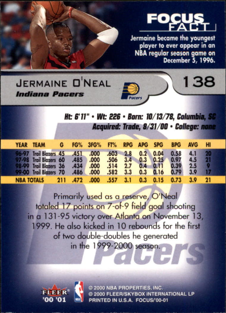 2000/2001 Focus (Fleer) Basketball - Picture 277 of 403