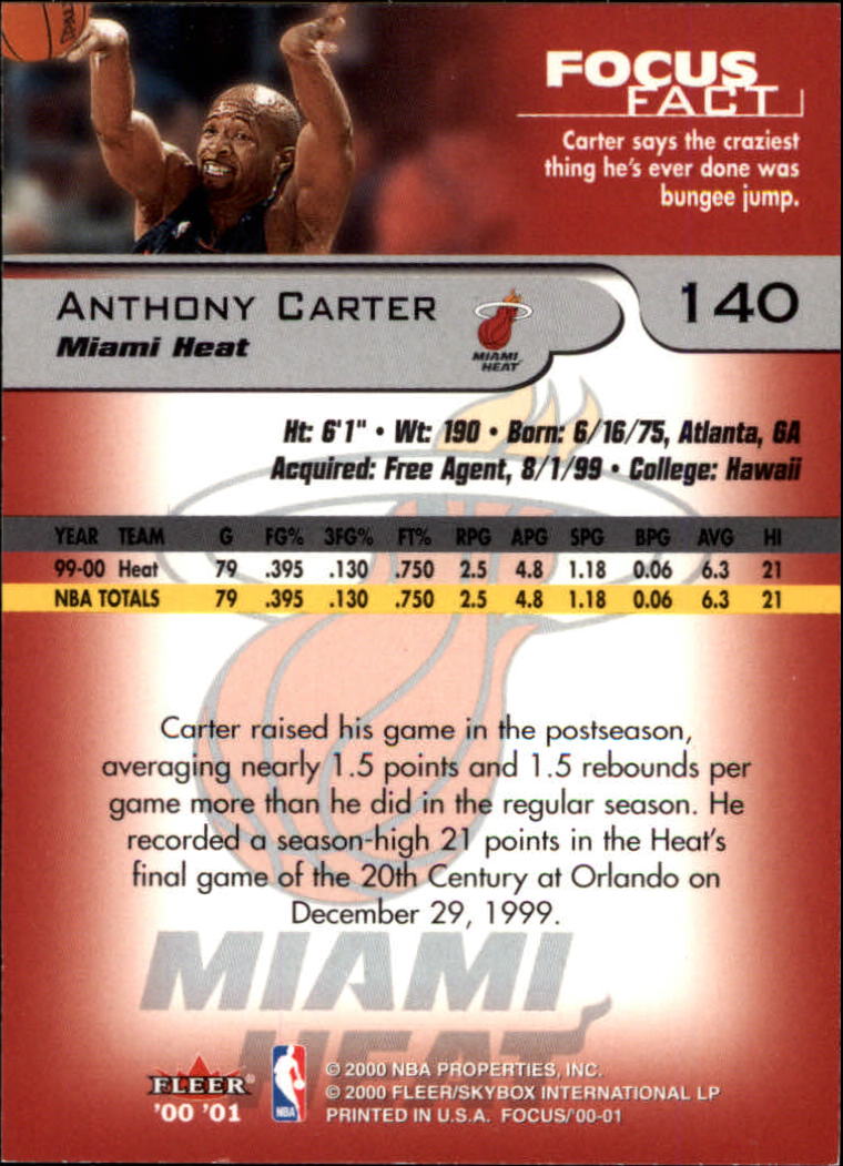 2000/2001 Focus (Fleer) Basketball - Picture 281 of 403