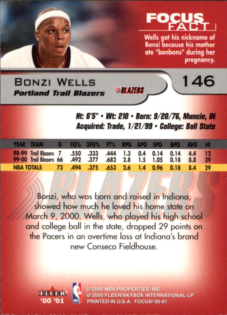 2000/2001 Focus (Fleer) Basketball - Picture 293 of 403