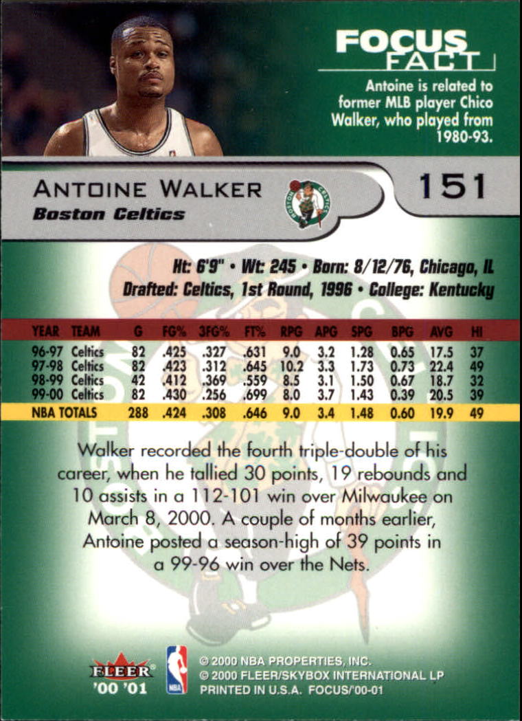 2000/2001 Focus (Fleer) Basketball - Picture 303 of 403