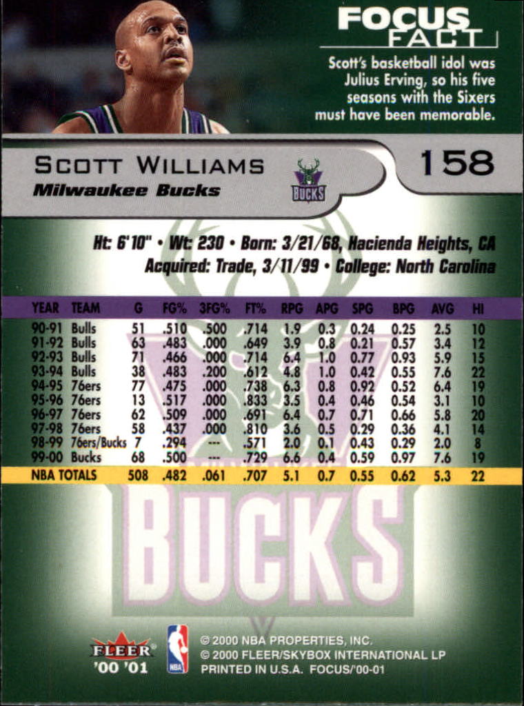 2000/2001 Focus (Fleer) Basketball - Picture 317 of 403